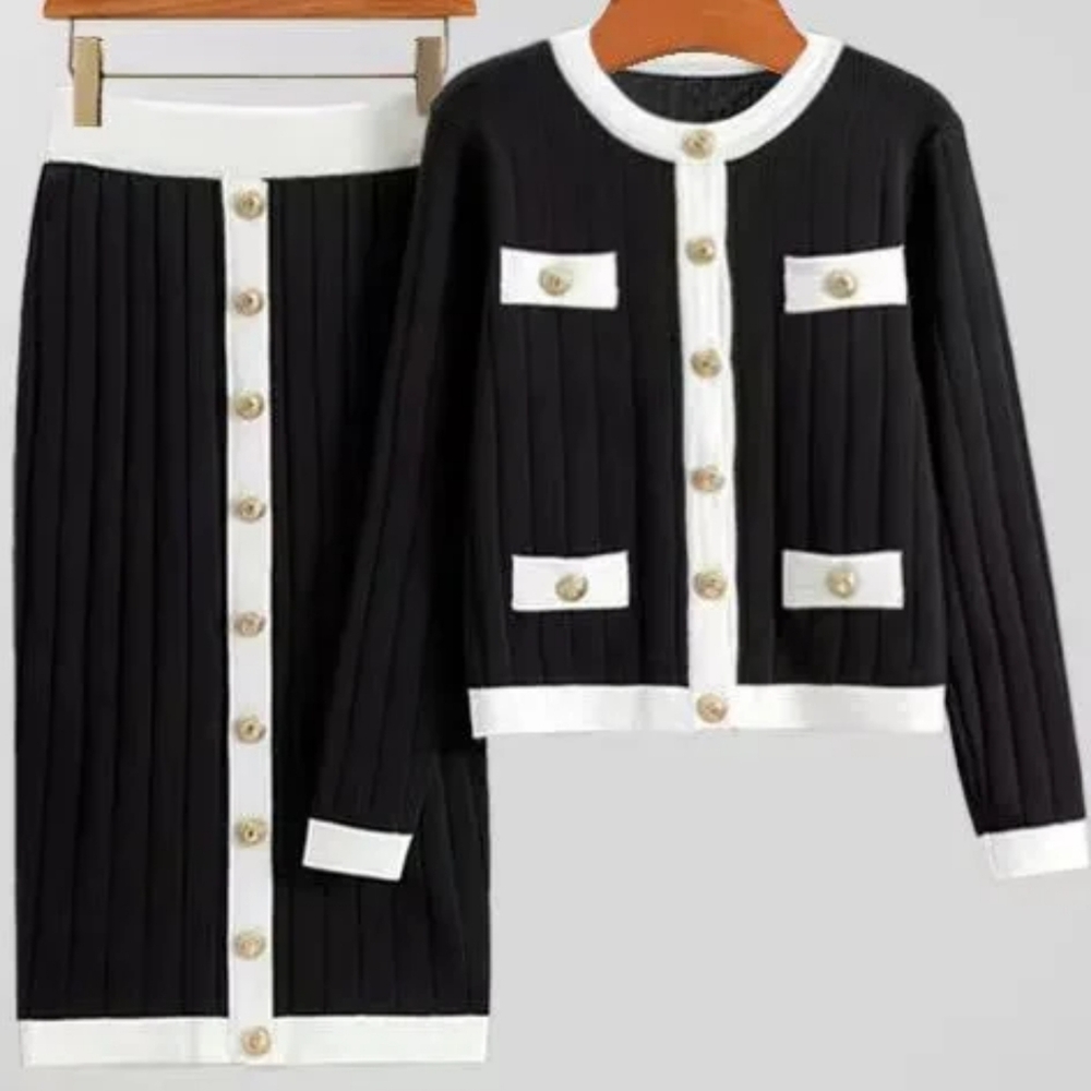 Sweater and skirt 2 piece set